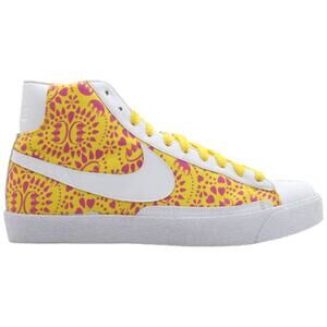 Nike SB Blazer Premium Claw Money Hi Top Sneakers Lace Up Yellow Pink Size 11